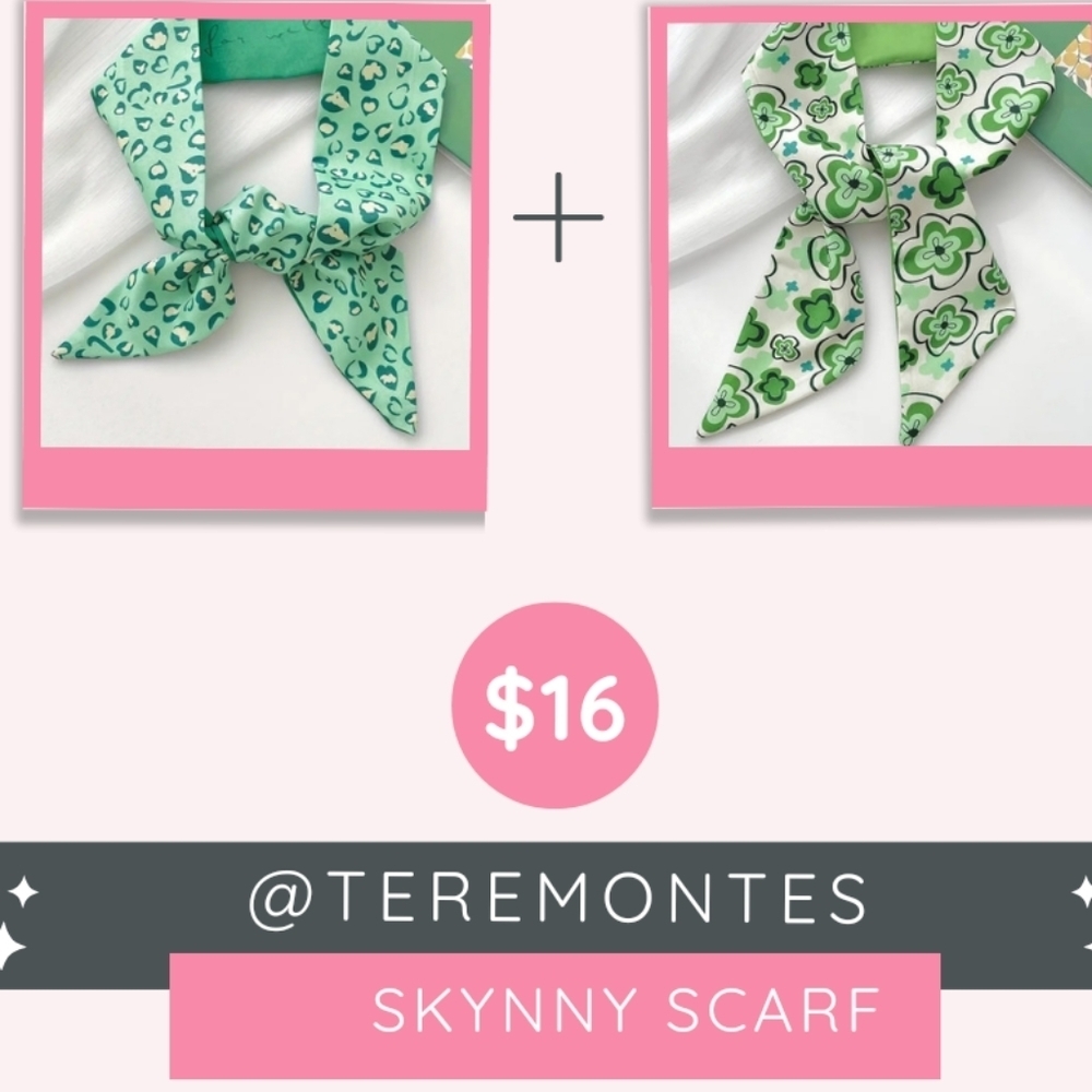 New! Bundle Skynny Scarf - Picture 3 of 11